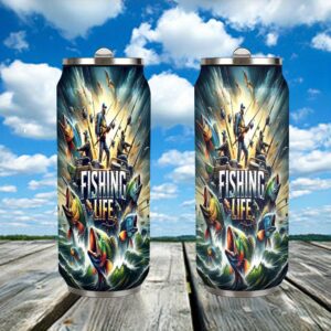 Duży kubek termiczny wędkarski 500ml